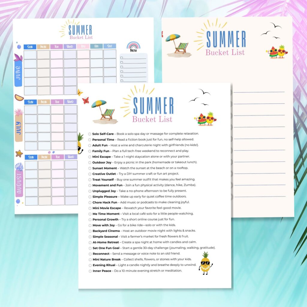 summer bucket list ideas