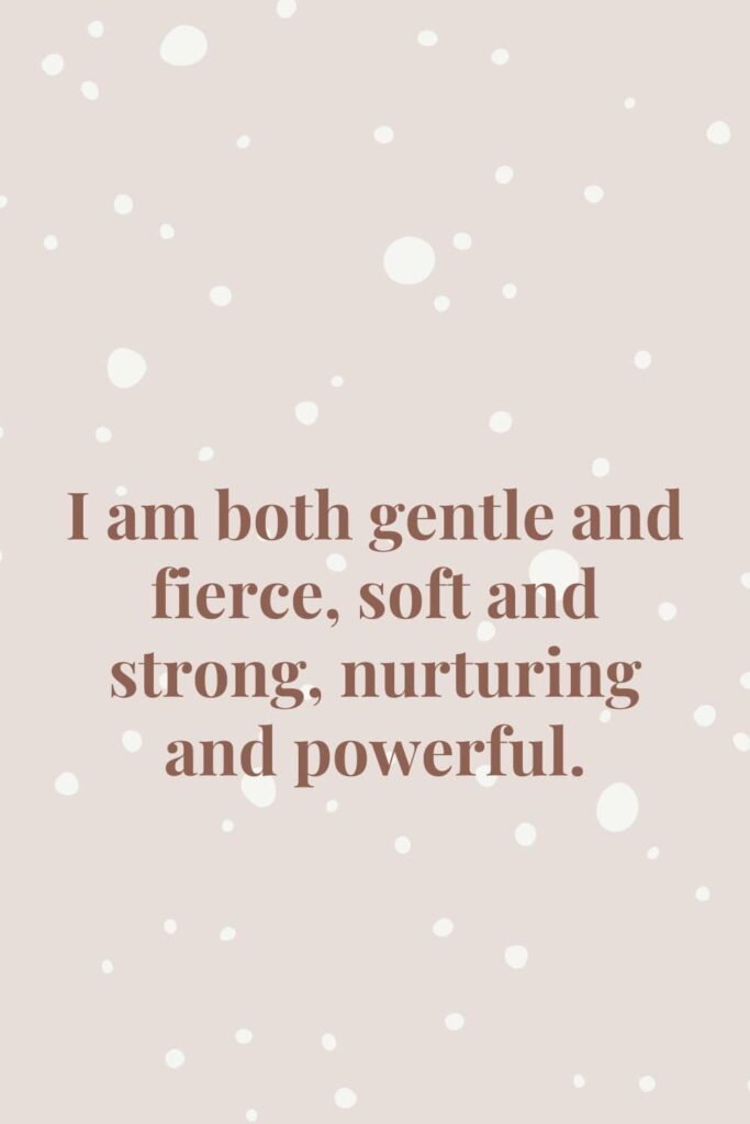 positive affirmation for feminine power and divine feminine power