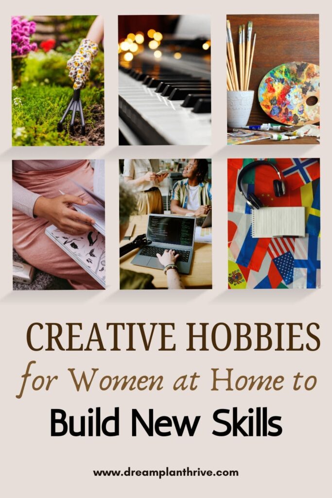 indoor hobbies for women – painting at home
cold season hobbies for women – journaling
winter hobbies for women – learning piano indoors