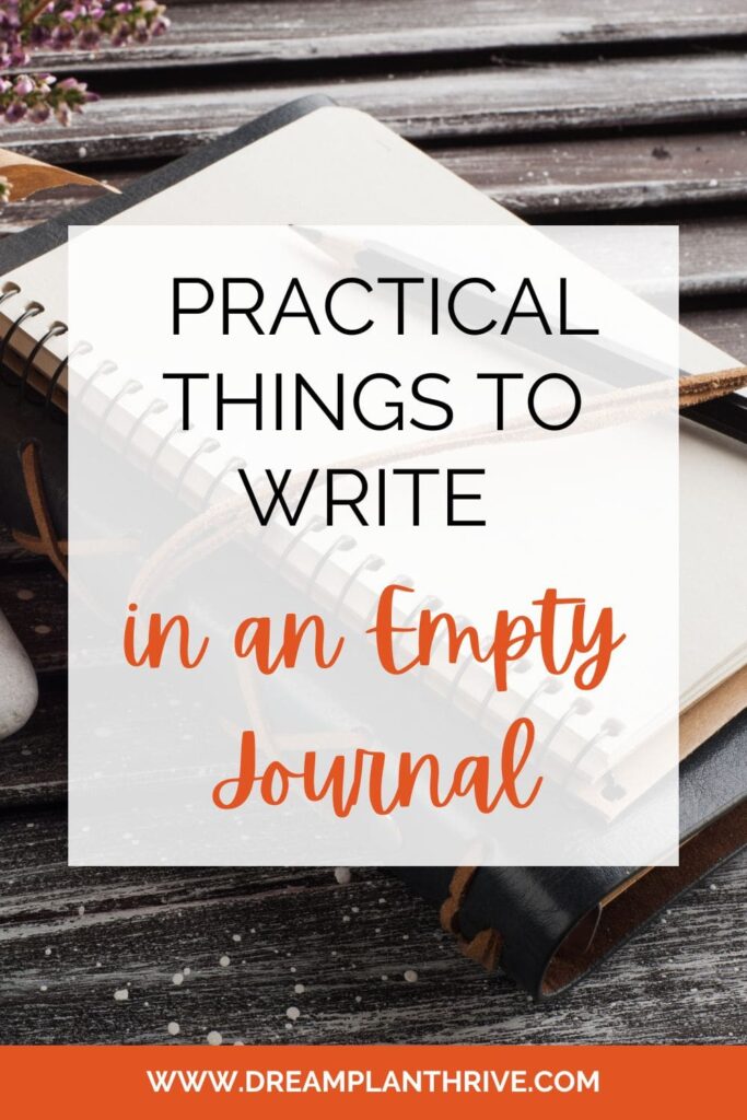14 Practical Things to Write in an Empty Journal