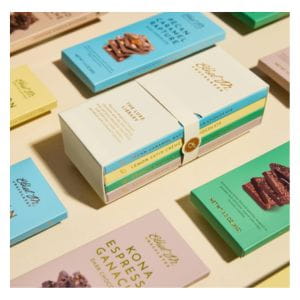 Chocolates Luxe Library, 4-Pack of Gourmet Chocolate Bars