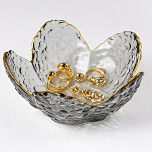 Small Jewelry Tray Trinket Dish, Flower Ring Dish Engagement Gift